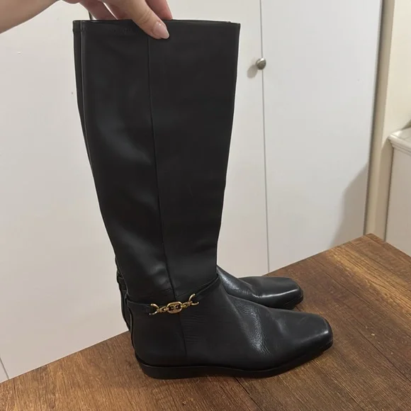 Sam Edelman Black Tall Heeled Boots - Picture 6 of 9